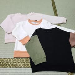 子供服 裏起毛トレーナー3点セットのサムネイル