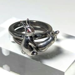 アクセサリー FR2 Crystal Fxxking Rabbits Double Ring m86700728894_1.jpg?1771468352