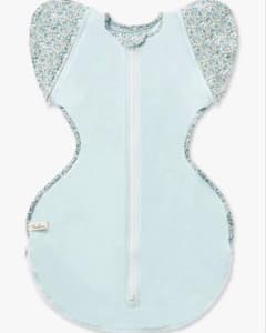 【新品】Neclumi ベビースリーパー 花柄 ブルー Mサイズのサムネイル