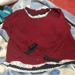 すえみんさん専用えんじ色のカットソーのサムネイル