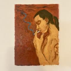 レッチリ① F4 キャンバス 油彩画 人物画 絵画 - メルカリ