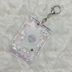 トレカキーホルダー トレカデコ（ピンク）のサムネイル