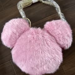 ミッキーマウス ファー ショルダーバッグ ピンクのサムネイル