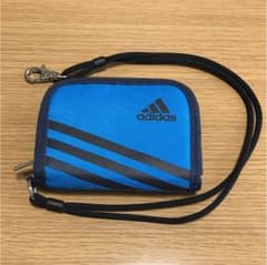 アディダス 財布 青 折りたたみ マジックテープのサムネイル