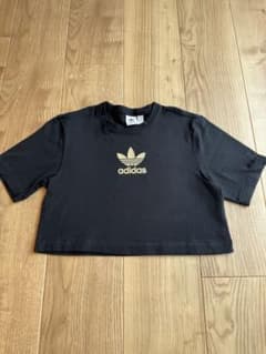 adidas クロップド Tシャツ XS 黒のサムネイル
