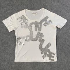 NOZOMI ISHIGUROオートクチュール ラメ文字プリントTシャツ 希少