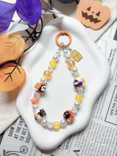 【ハンドメイド】ビーズストラップ/ スマホストラップ - 4