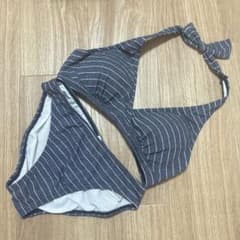 PERSON'S レディース セパレート水着 ビキニ ストライプ柄のサムネイル