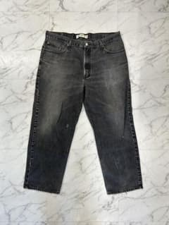 Levi's 550 ブラックデニム W40 L30 ストレート バギーのサムネイル