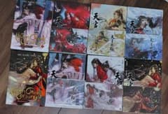 天官賜福 繁体字版1〜6巻 英語版4巻8巻 イラストカード 謝憐