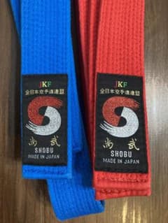 ★ムッキーさん専用★空手帯　赤青3号のサムネイル