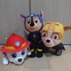 パウ・パトロール　ぬいぐるみ　3種セット