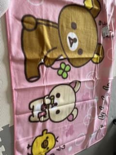リラックマ フリースタオル ピンクのサムネイル