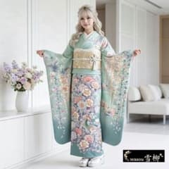【期間限定価格】息を呑む美しさ本加賀調手描き友禅×透明感♡振袖フルセット　成人式 期間限定価格】息を呑む美しさ本加賀調手描き友禅×透明感♡振袖フル