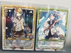 プレシャスメモリーズ 初音ミク 鏡音レン カードセット 箔押し サイン