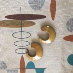 レトロ 大振りピアス vintage pierceのサムネイル