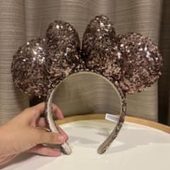 ディズニー カチューシャ ミニー スパンコール ローズゴールドTDRのサムネイル