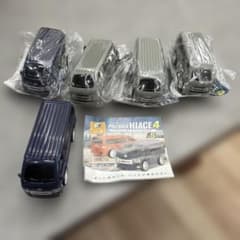 PULLBACK HIACE 4 ミニカー 5台セット - 3