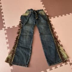 MY HOMES フリンジデニムパンツ 子供用のサムネイル