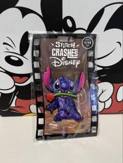 レア！Stitch CrashesDisney☆ピンバッジ全12種&ホルダー1冊 | Mercari