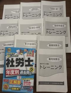 2026年度版 社労士の年度別過去問集➕tacトレーニングセットのサムネイル