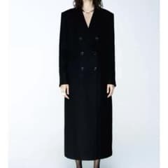 ZARA ロング丈ダブルブレストコート M 新品未使用 - メルカリ
