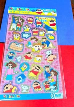 新品未使用 クレヨンしんちゃん キラッとシール 1枚 100均商品