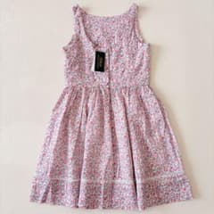 新品未使用タグ付】ラルフローレン 近年 QR 花柄 ワンピース 14 - メルカリ
