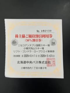 ニセコアンヌプリスキー場　割引券のサムネイル