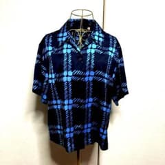【UNIQLO✖️MARNI】新品未使用オーバーサイズカラーシャツ半袖☆ブル✖️紺Mのサムネイル