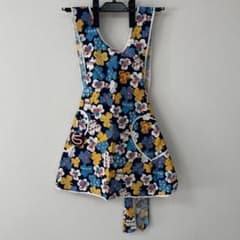昭和レトロ エプロン 花柄 クローバー柄 デッドストック - メルカリ