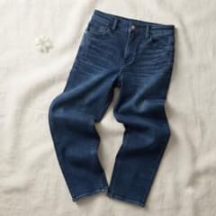 la.f... ストレッチ デニムパンツ インディゴブルー【2S】S
