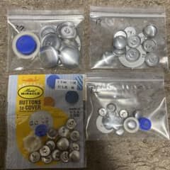 くるみボタン 詰め合わせセット 12mm 15mm 18mm 27mmのサムネイル