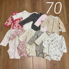 肌着　長袖　70サイズ　まとめ売り　ベビー服のサムネイル