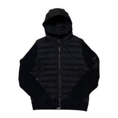 【新品同様】モンクレール　ハイブリッドダウンニット　 ブラックL