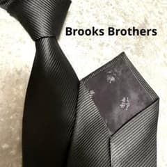 【✨極美品✨】ブルックスブラザーズ ネクタイ ソリッド 無地 ブラック 光沢 ✨極美品✨】ブルックスブラザーズ ネクタイ ソリッド 無地 ブラック