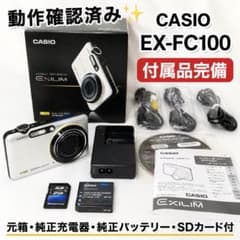 CASIO EX-FC100 動作確認済 ハイスピード撮影 元箱付 純正充電器付