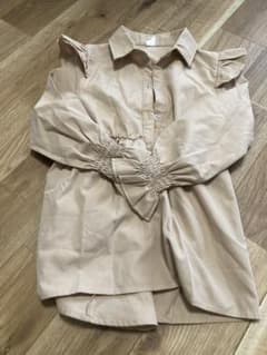 SHEIN キッズ ブラウス ベージュ 8Yのサムネイル