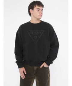GUESS トライアングルロゴ スウェット 黒のサムネイル