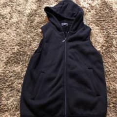 Men’s フリース　ベスト　黒のサムネイル