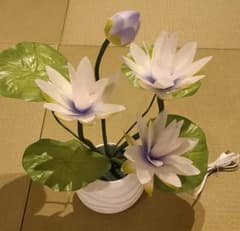 ルミナス 蓮の花 盆提灯 蓮華灯 お盆提灯 仏具 LEDのサムネイル
