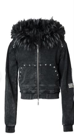 TYPE CROSS FOX FUR HOODIE BLACK Mサイズのサムネイル
