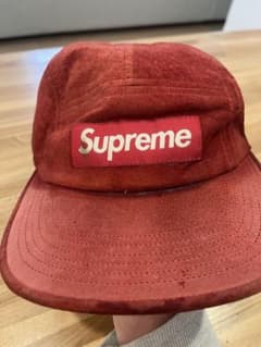 Supreme 赤 レザーキャップのサムネイル