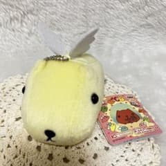 [레어] 카피바라 씨 볼 체인 첨부 봉제 인형 깃털 천사 황색 헤세이 레트로
