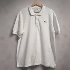 フランス製 80s-90s LACOSTE ホワイト ポロシャツ サイズ5 - メルカリ
