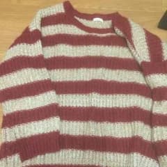 ニット ボルドー ゆったりのサムネイル