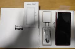 rakuten hand 4G クリムゾンレッド　箱、備品（画像参照）のサムネイル