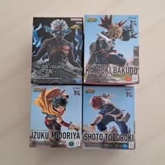 僕のヒーローアカデミア 荼毘 緑谷出久 爆豪勝己 轟焦凍 フィギュア 4 
