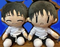 呪術廻戦0 乙骨憂太 ビッグ ぬいぐるみ ゆる顔　2点セット　呪術廻戦　乙骨のサムネイル