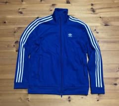 ［タイムセール］adidas ３本ライン　青ジャージのサムネイル